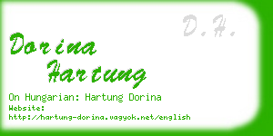 dorina hartung business card